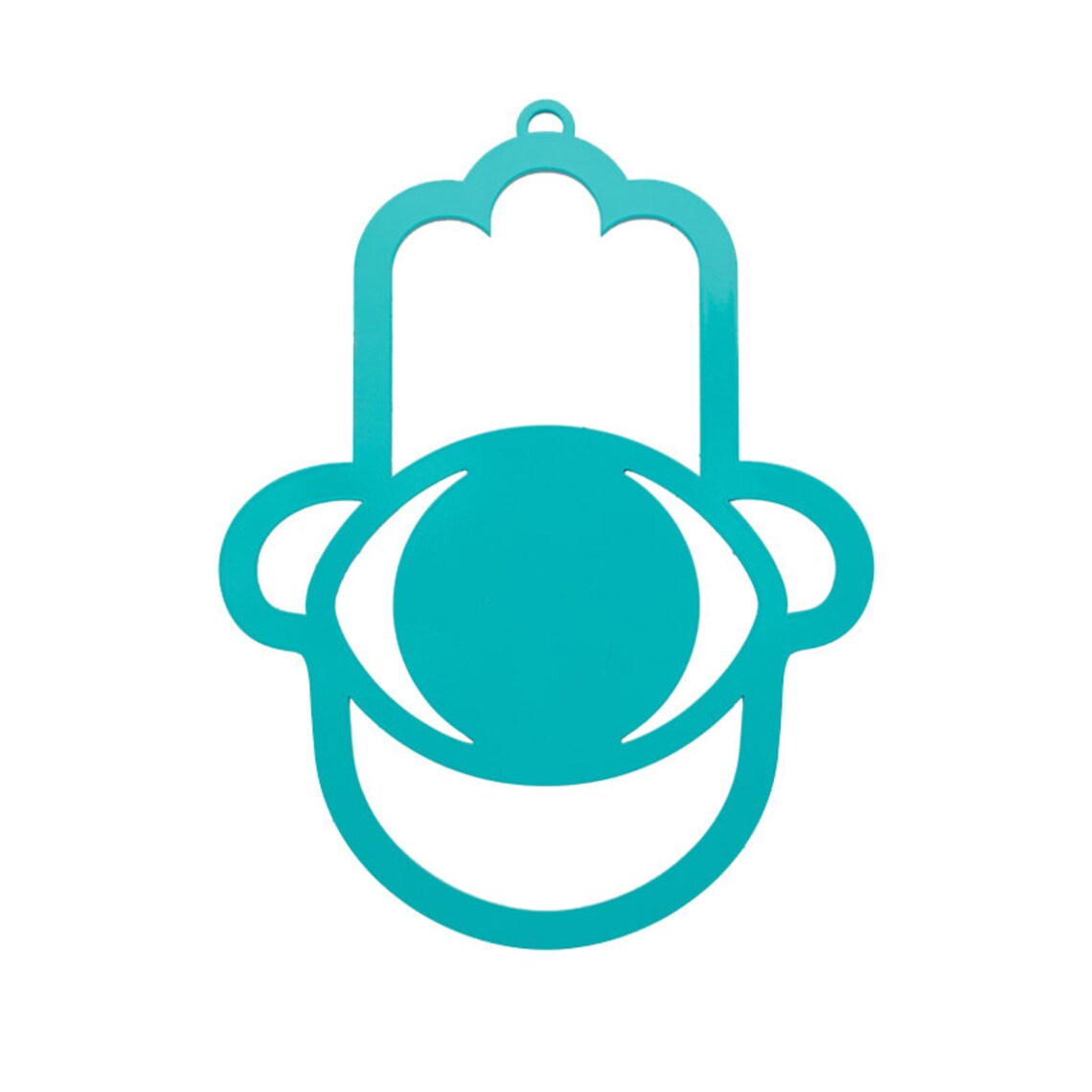 Hamsa Handmade – Evil Eye Turquoise | Unique Protection with Vibrant Style