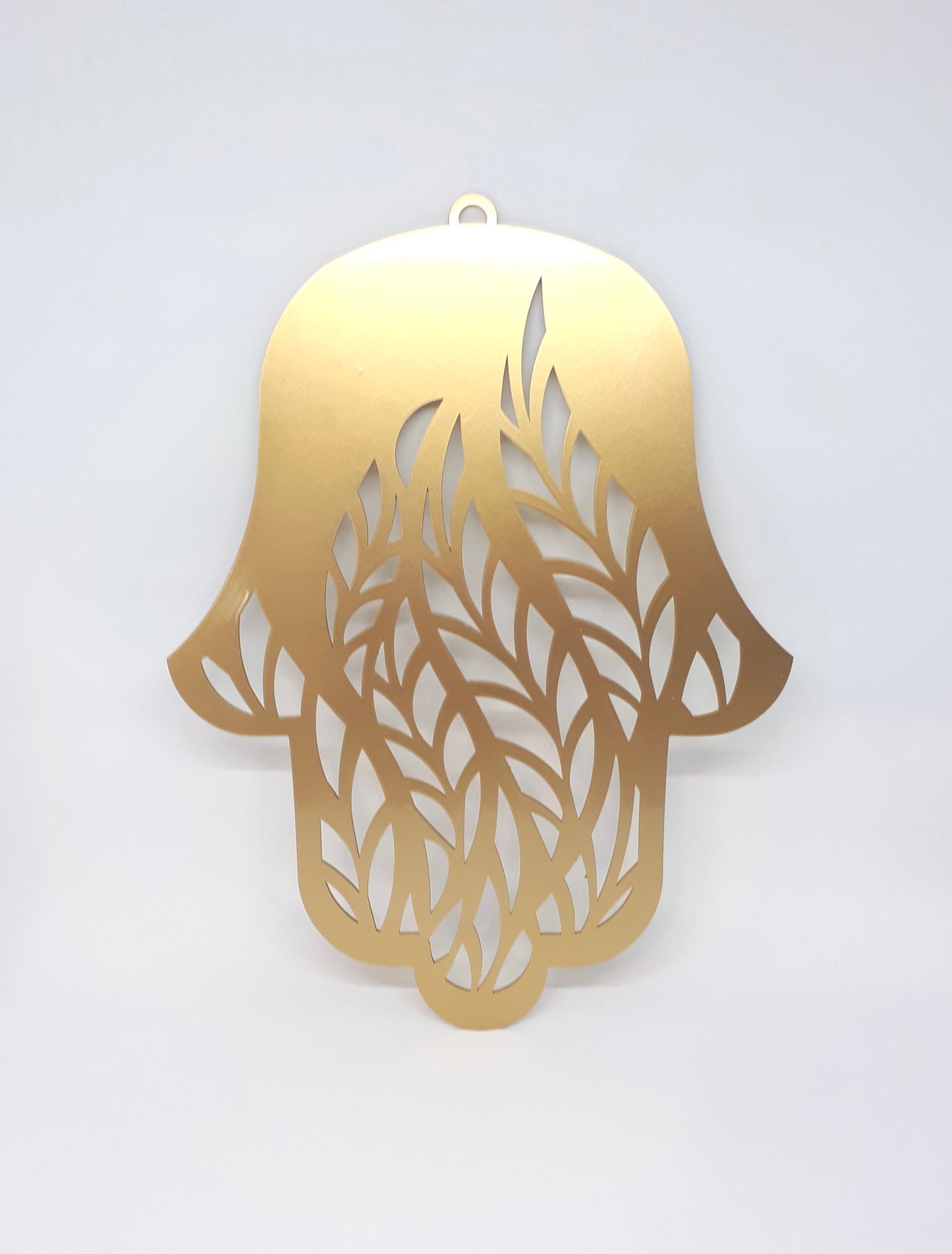 Hamsa Handmade – Leaves – Gold | Elegant Protection with Natural Beauty