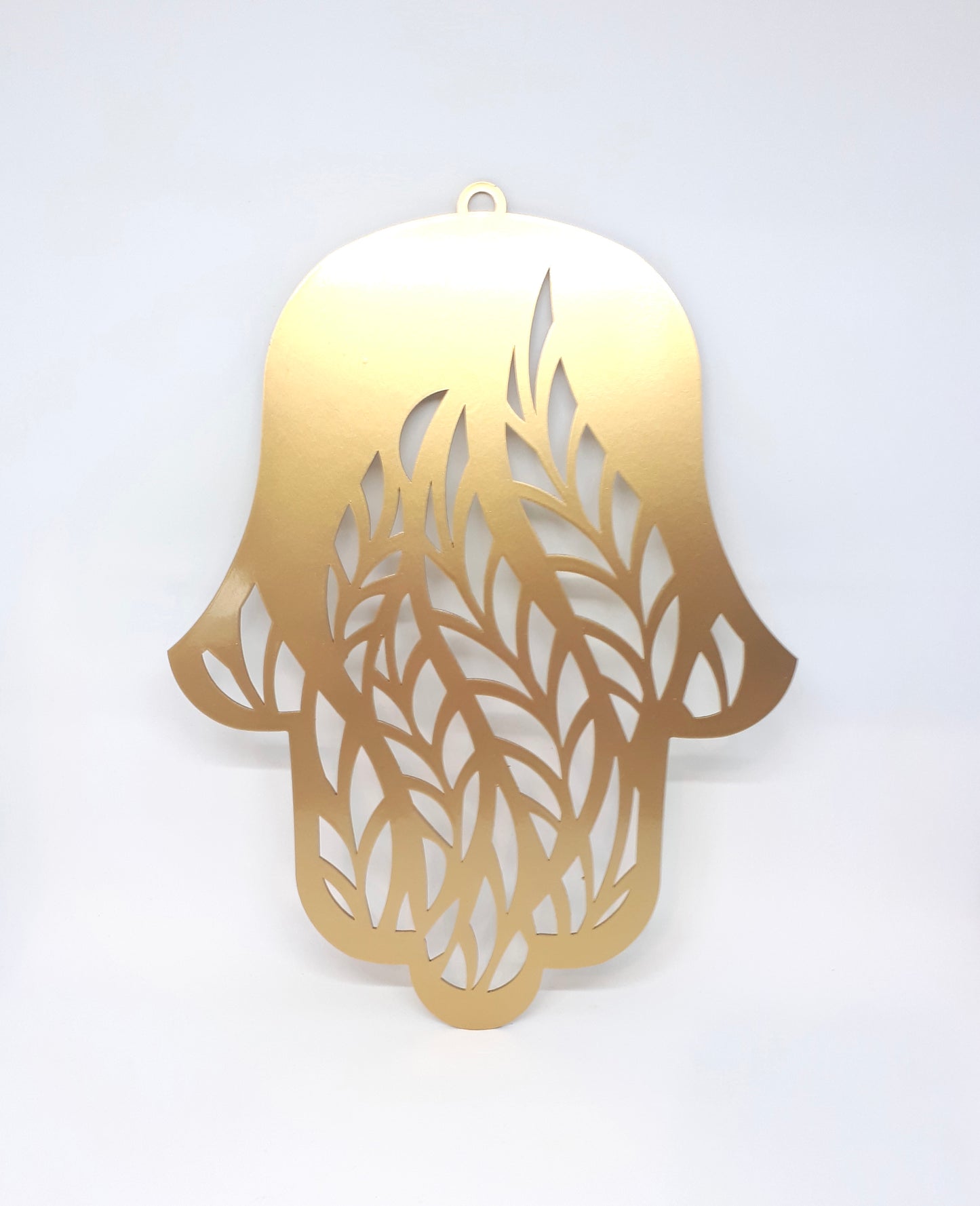 Hamsa Handmade – Leaves – Gold | Elegant Protection with Natural Beauty