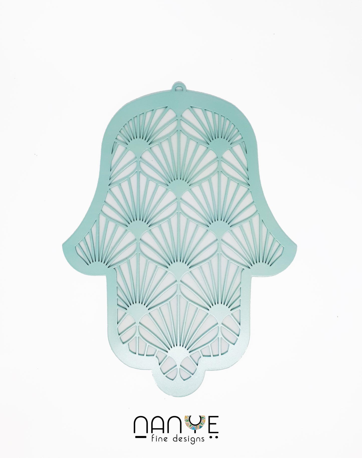Hamsa Handmade – Michelle – Pearl Turquoise | Elegant Protection, Handmade in Israel