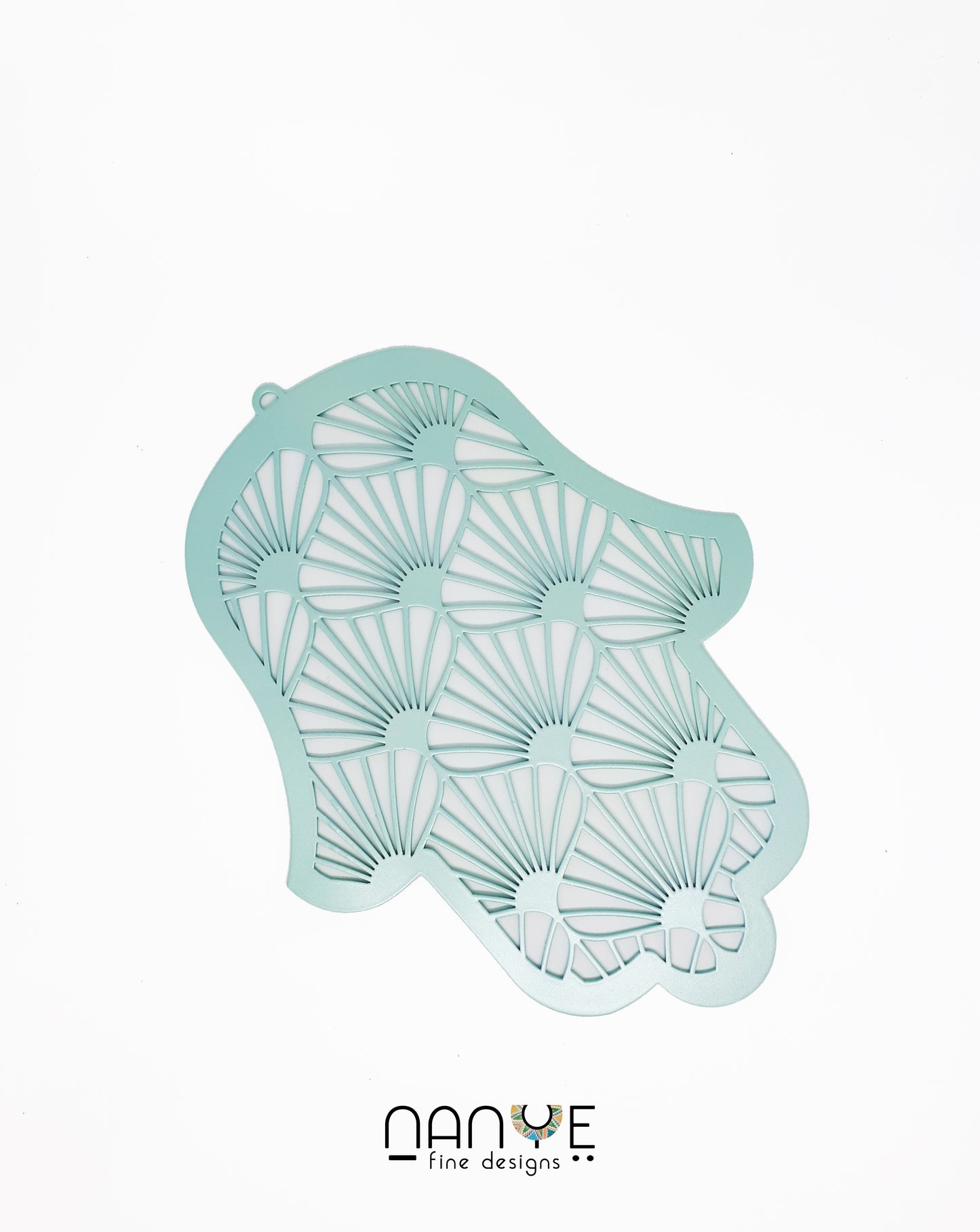 Hamsa Handmade – Michelle – Pearl Turquoise | Elegant Protection, Handmade in Israel