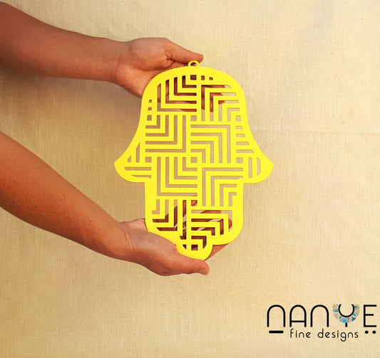 Hamsa Handmade – Almaz – Yellow | Unique Elegance & Protection from Israel