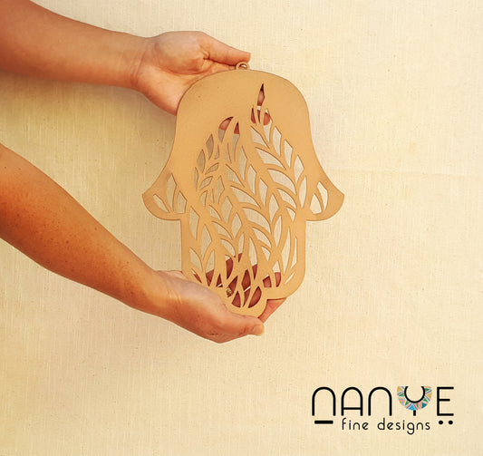 Hamsa Handmade – Leaves – Copper | Timeless Elegance & Spiritual Protection