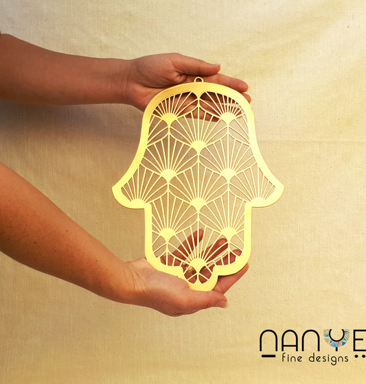 Hamsa Handmade – Michelle – Gold | Elegant Protection with a Modern Touch