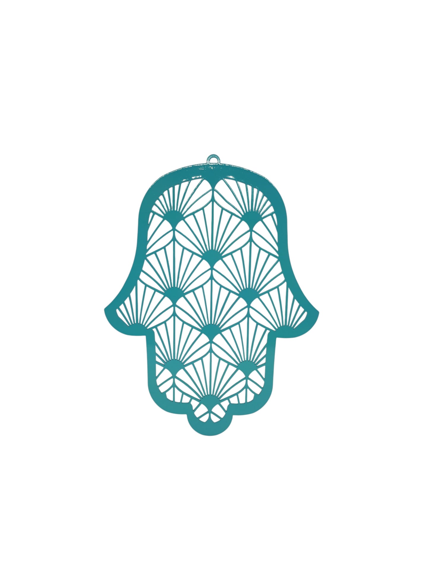 Hamsa Handmade – Michelle Turquoise | Spiritual Metal Wall Art from Israel
