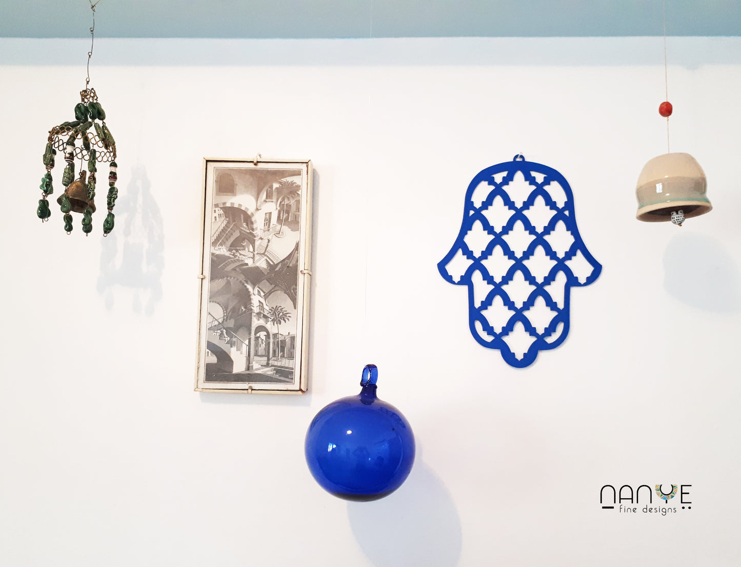 Hamsa Handmade – Royal Blue | Artistic Metal Wall Decor from Israel