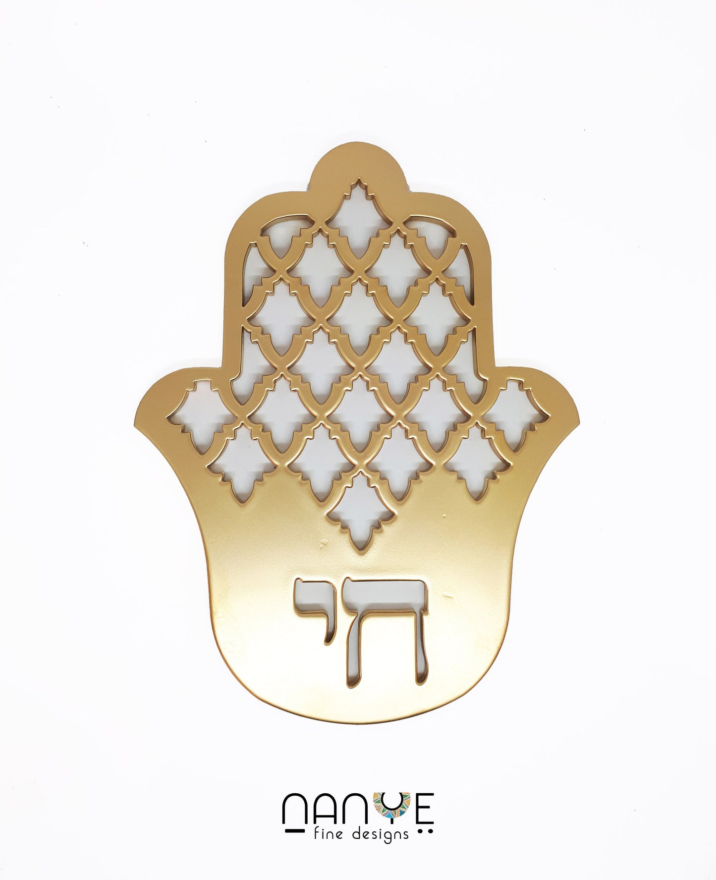 Hamsa Handmade – Hai Gold | Spiritual Metal Art from Israel