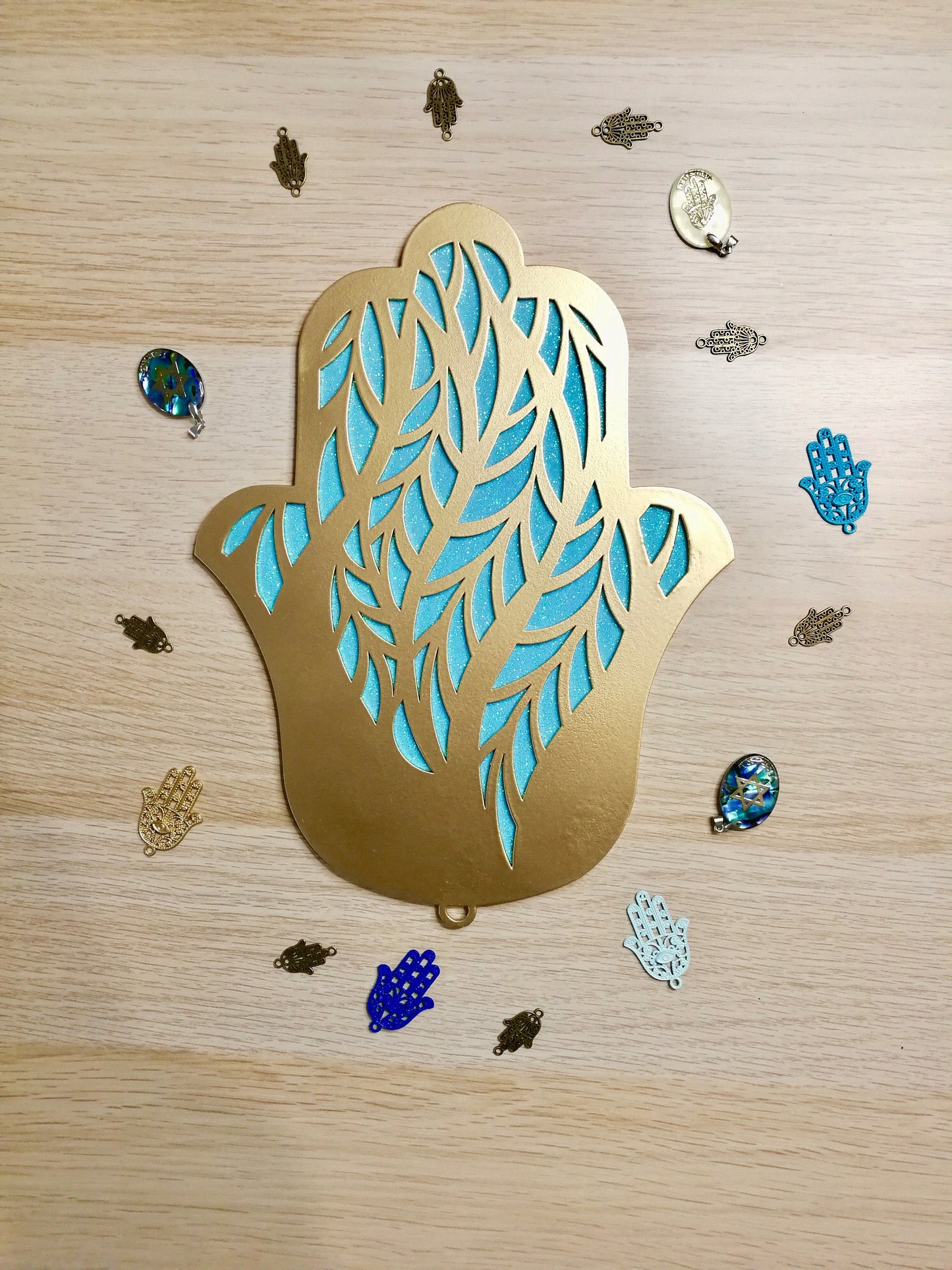 Hamsa Handmade – Leaves | Nature-Inspired Metal Wall Art from Israe