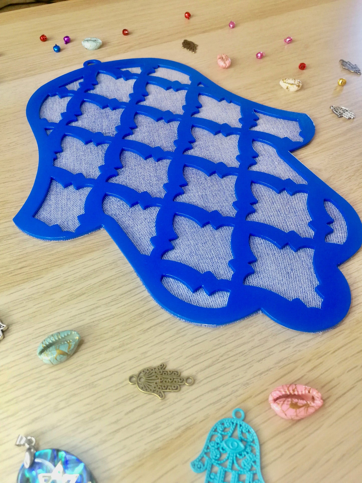 Hamsa Handmade – Royal Jeans | Bold Blue Metal Wall Art from Israel