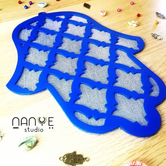 Hamsa Handmade – Royal Jeans | Bold Blue Metal Wall Art from Israel